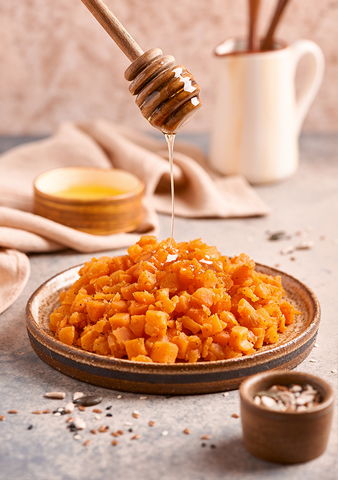 Яркая морковь, запечённая с деревенским медом и прованскими травами